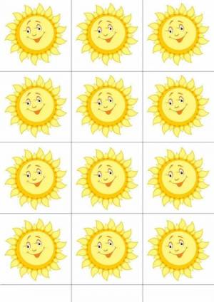 Раскраска солнышко для детей 3 4 лет #28 #505574