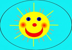 Раскраска солнышко для детей 3 4 лет #29 #505575