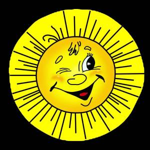 Раскраска солнышко картинка для детей #12 #505667