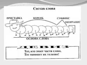 Раскраска состав слова #35 #507396