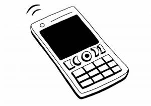 Раскраска сотовый телефон для детей #17 #507565