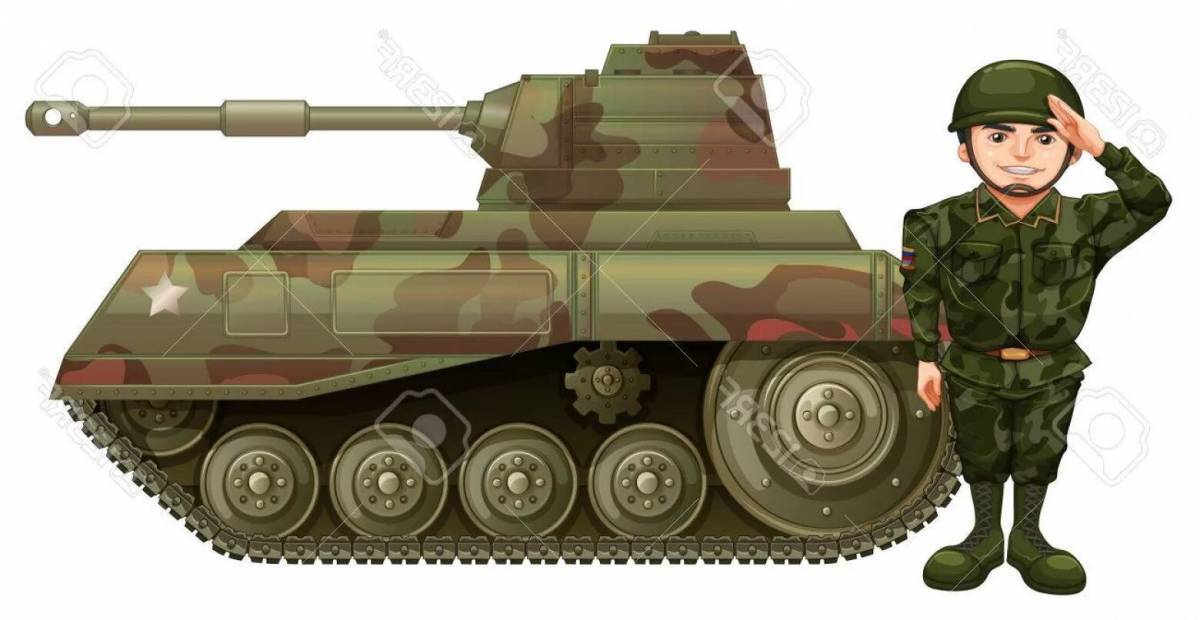 Солдат и танк #13