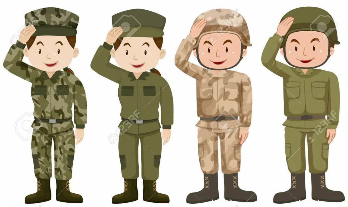 Солдат рисунок для детей #16