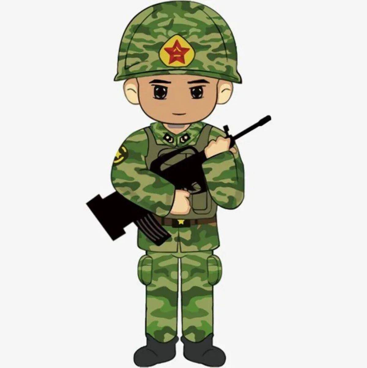 Солдат рисунок для детей #30