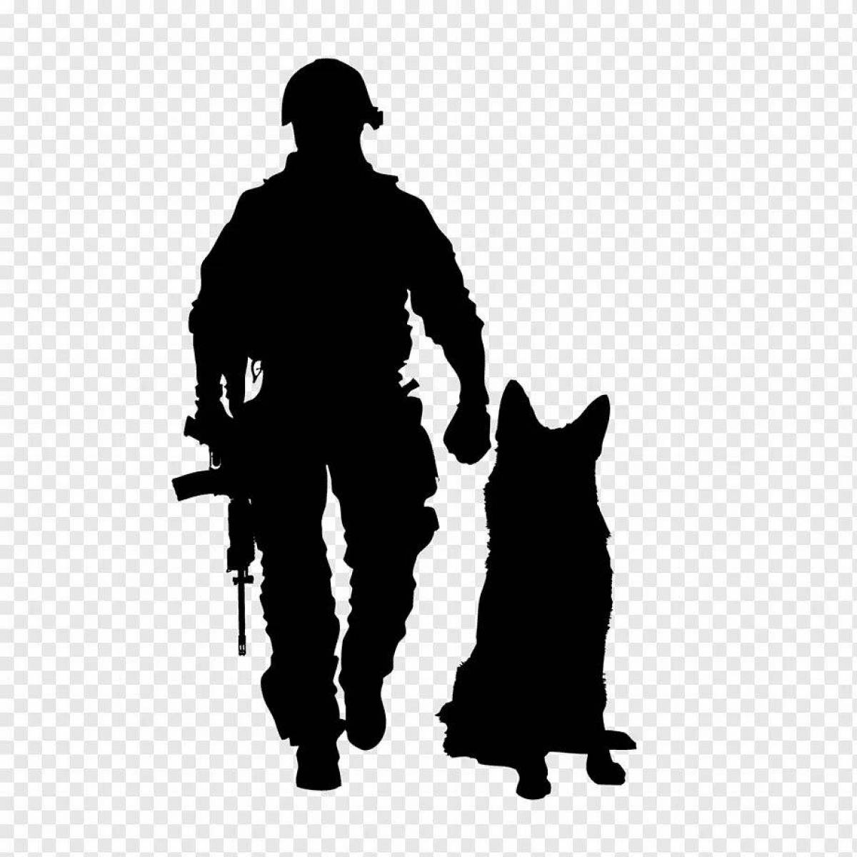 Солдат с собакой #29