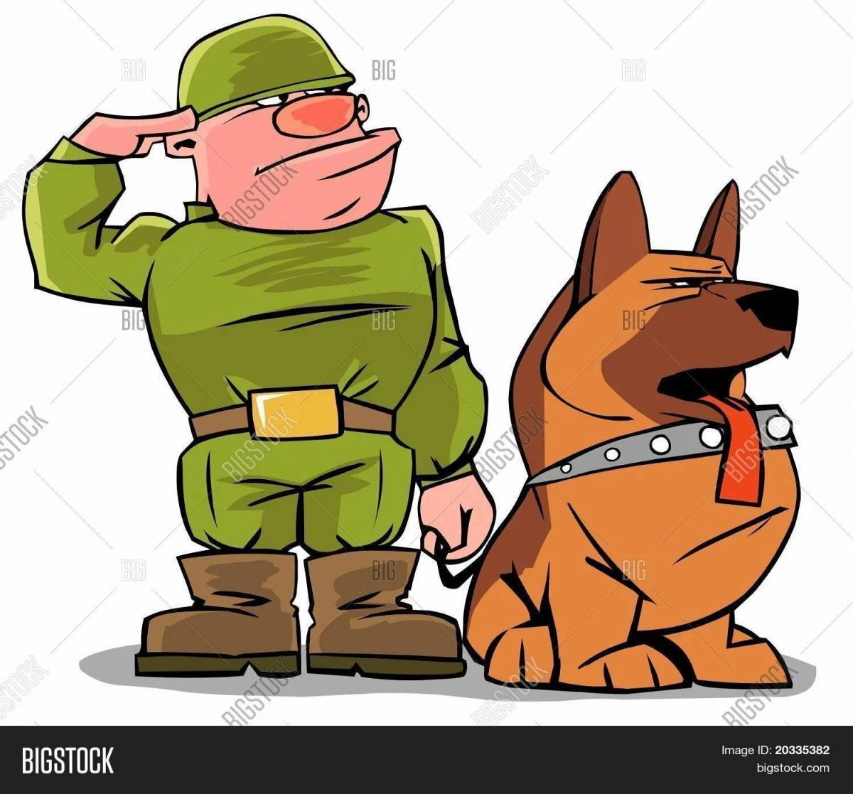 Солдат с собакой #35