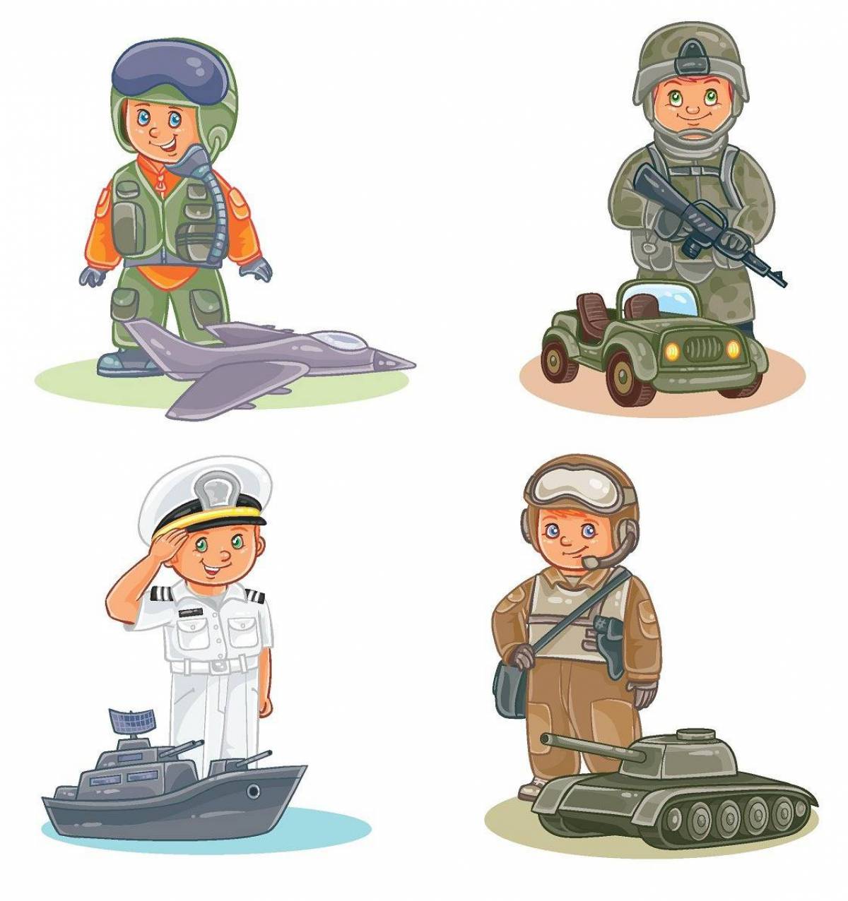 Солдаты разных родов войск для детей #24