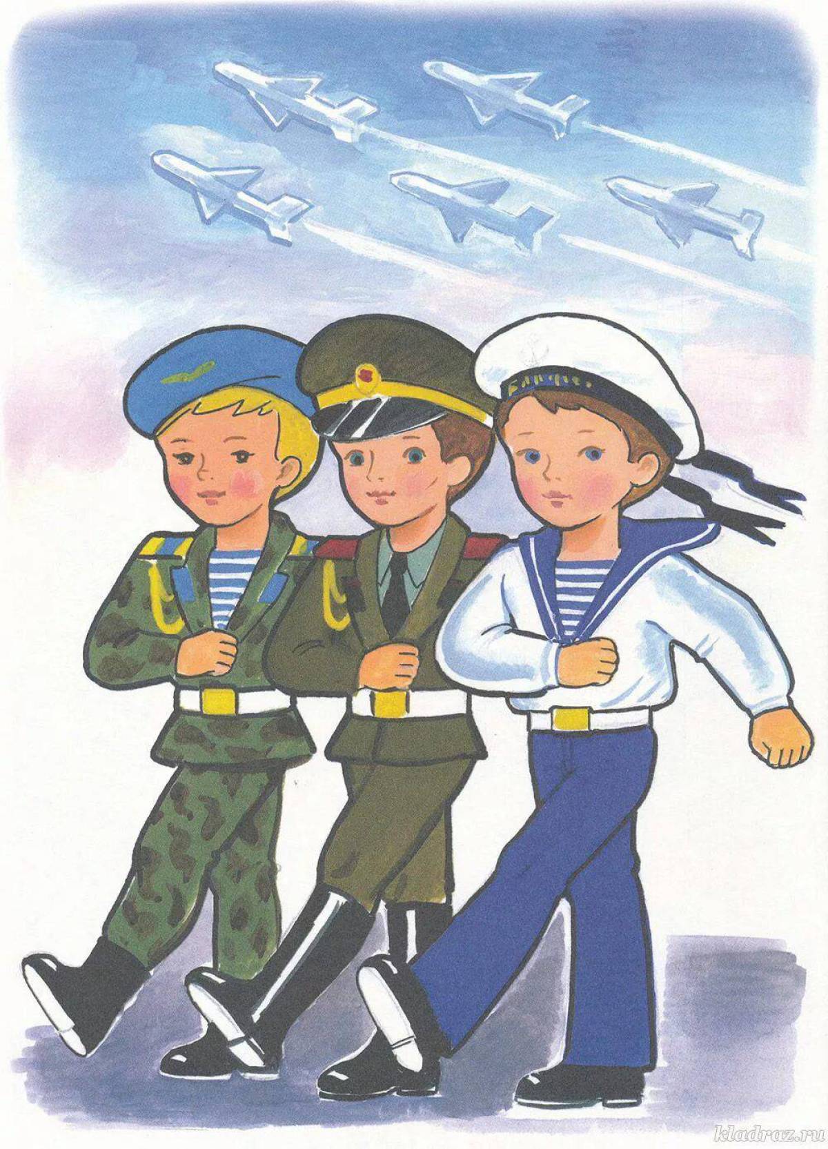 Солдаты российской армии для дошкольников #4