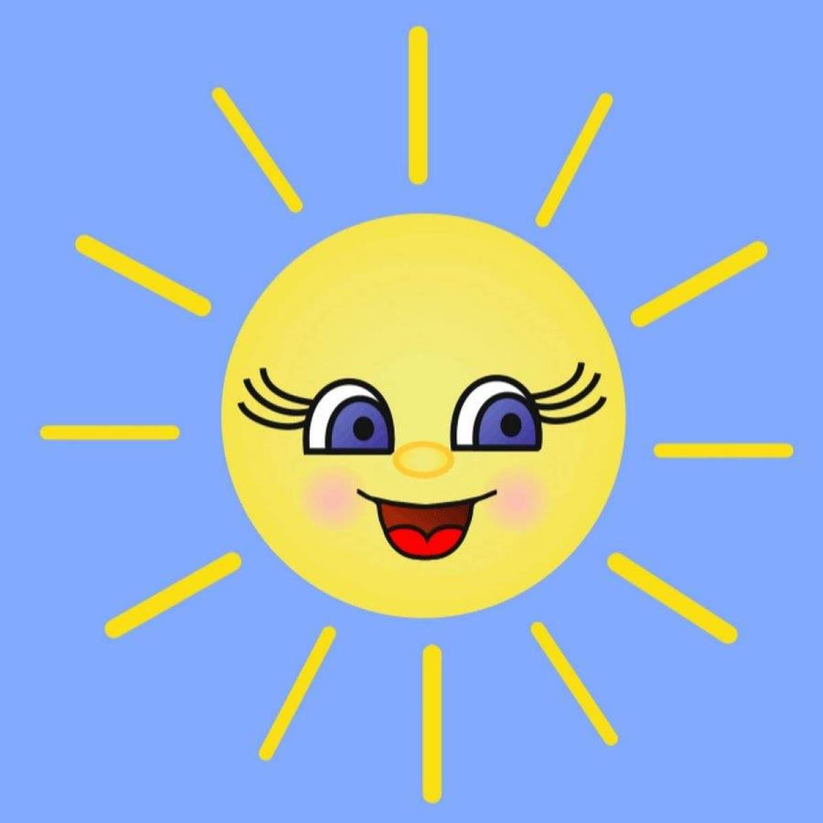 Солнышко картинка для детей #13