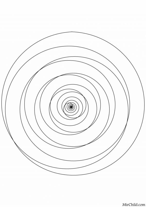 Как нарисовать спираль на бумаге