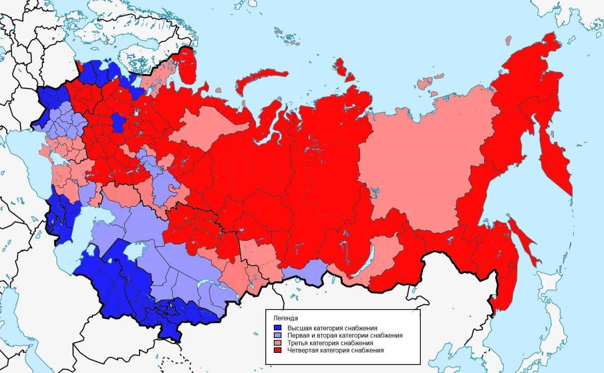 Карта национальностей ссср