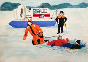 Раскраска спасатели мчс для детей #13 #508302