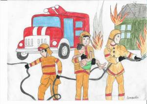 Раскраска спасатели мчс для детей #33 #508322