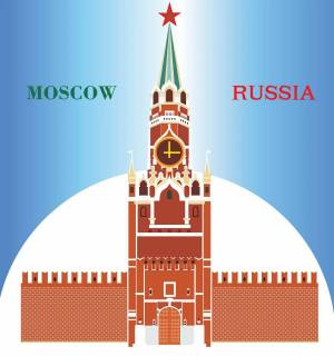 Раскраска спасская башня для детей #28 #508499