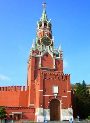 Раскраска спасская башня кремля #2 #508511