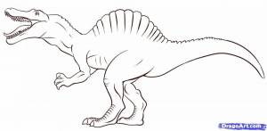 Раскраска спинозавр для детей #1 #508665