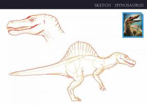 Раскраска спинозавр для детей #6 #508670