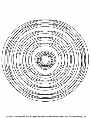 Раскраска спираль со скрытым рисунком #9 #508897