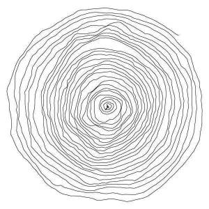 Раскраска спираль со скрытым рисунком #16 #508904