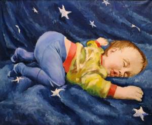 Раскраска спит мальчик #26 #509653