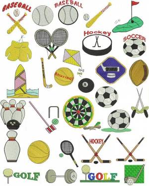 Раскраска спортивный инвентарь для детей #32 #509974