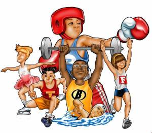 Раскраска спортсмены для детей #31 #510051