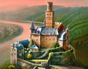 Раскраска средневековый замок #20 #510285