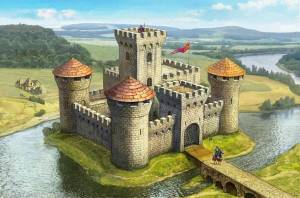 Раскраска средневековый замок #30 #510295