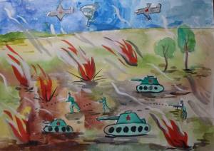 Раскраска сталинградская битва глазами детей #19 #510680