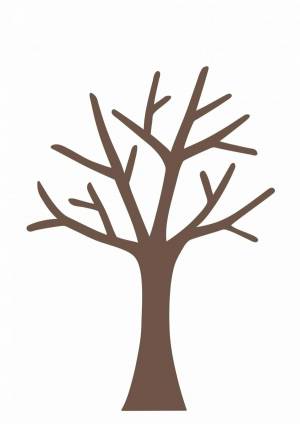 Раскраска ствол дерева для детей без листьев #4 #511332