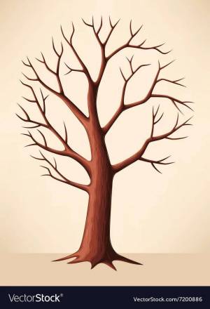 Раскраска ствол дерева для детей без листьев #36 #511364