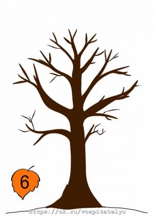 Раскраска ствол дерева для детей без листьев #37 #511365