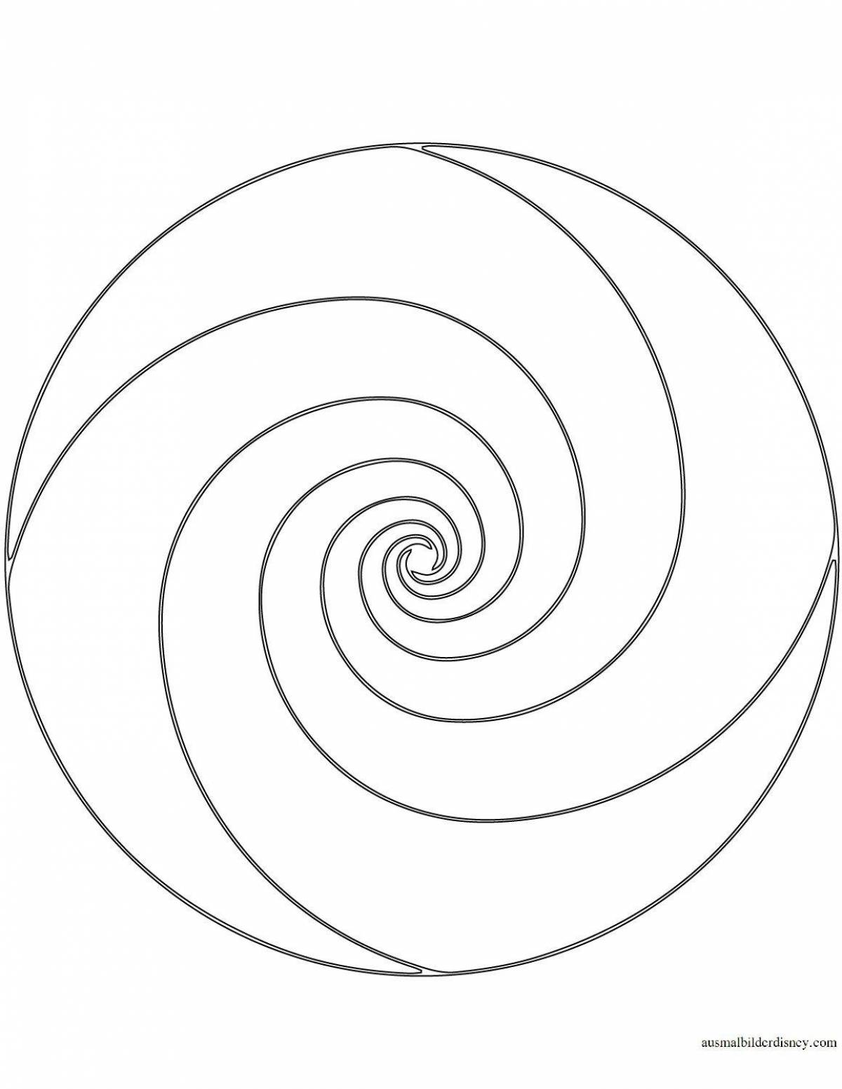 Спираль со скрытым рисунком #23