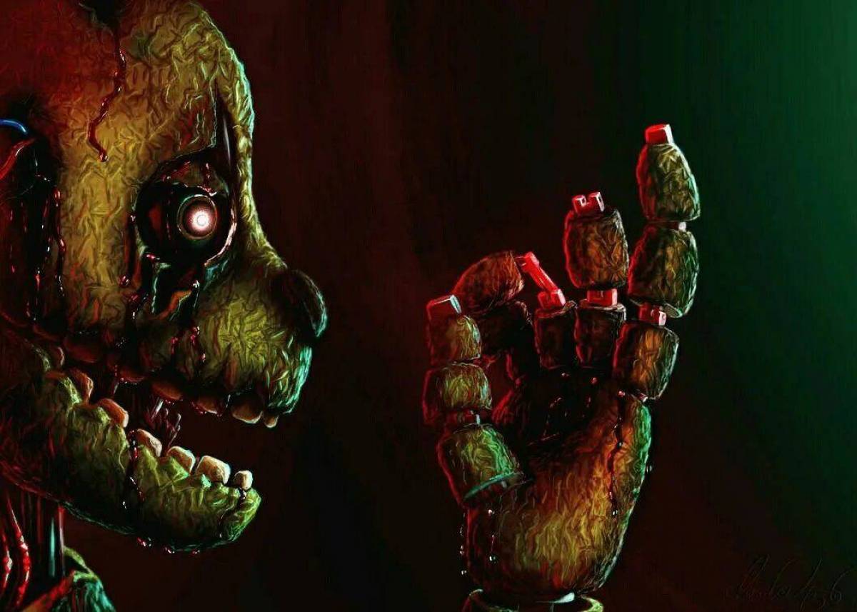 5 ночей ужасы. Стримтрап ФНАФ. Five Nights at Freddy's 3 СПРИНГТРАП. Пять ночей с Фредди 3 СПРИНГТРАП. Спринг трап Фредди.