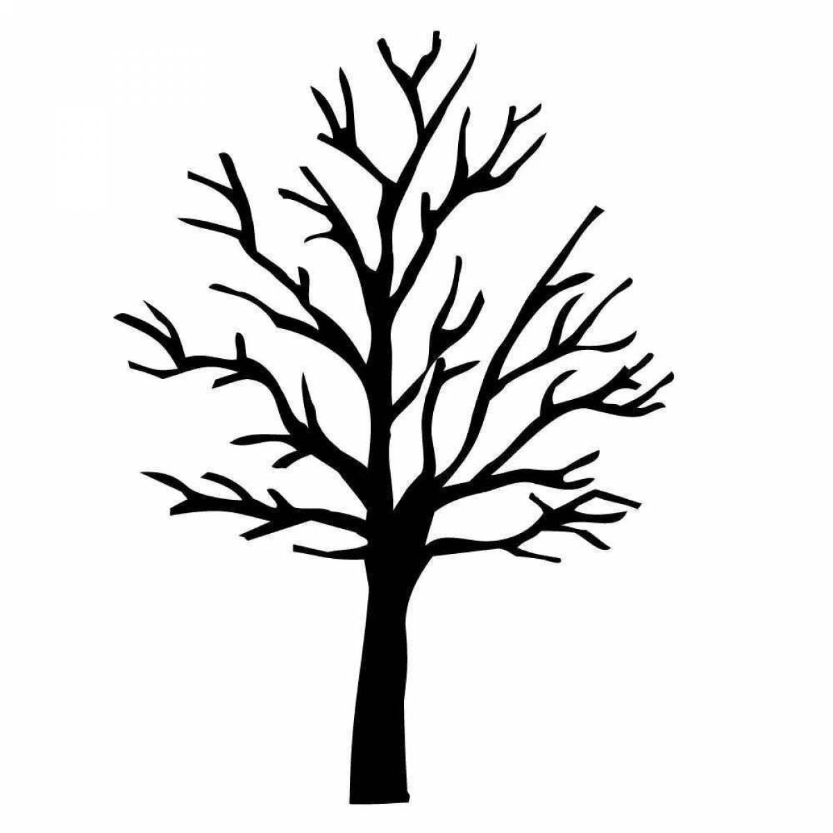 Ствол дерева для детей без листьев #16