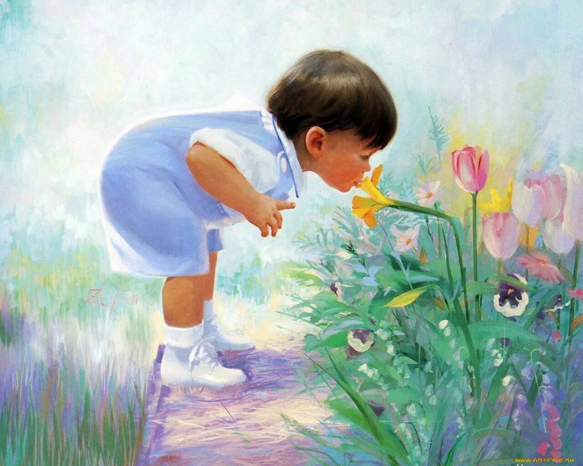 Желаю расти счастливой. Картины Дональда Золана беззаботное детство.