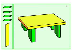 Раскраска стол для детей 2 3 лет #14 #512280