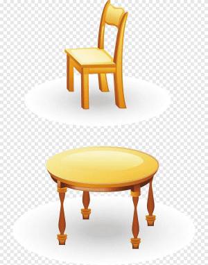 Раскраска стол и стул #11 #512315