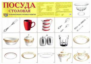Раскраска столовая посуда #1 #512370