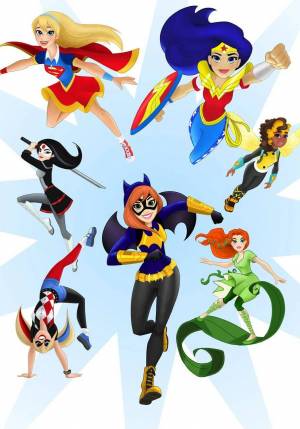 Раскраска супергерои девочки #1 #515011
