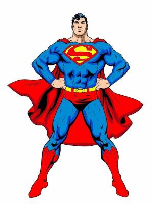 Раскраска супермен для детей #5 #515159