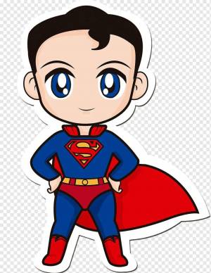 Раскраска супермен для детей #21 #515175