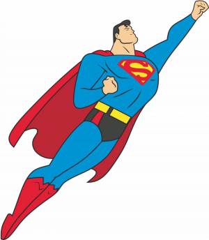 Раскраска супермен для детей 3 4 лет #1 #515177