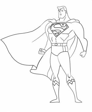 Раскраска супермен для детей 3 4 лет #9 #515185
