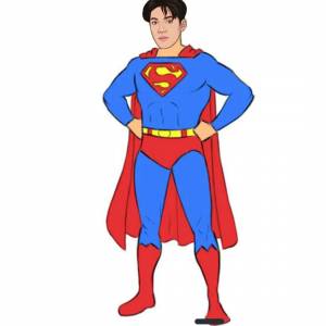 Раскраска супермен для детей 3 4 лет #11 #515187
