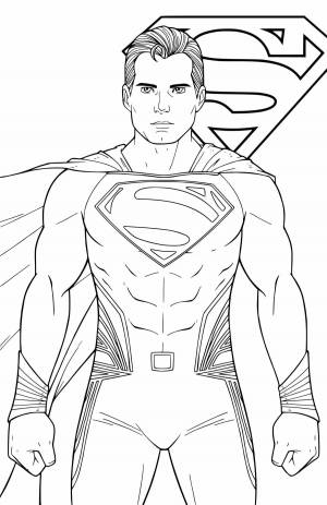 Раскраска супермен для детей 3 4 лет #14 #515190