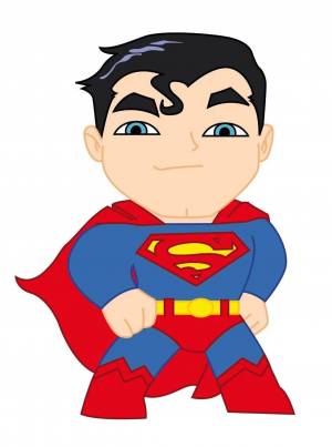 Раскраска супермен для детей 3 4 лет #22 #515198