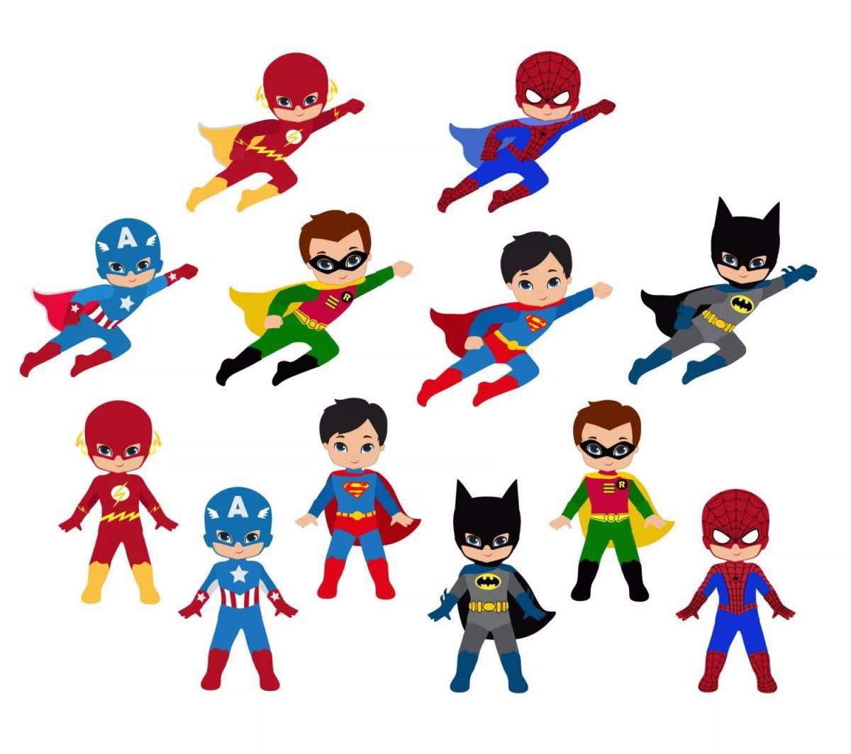 Супергероев для детей 5 6 лет #2
