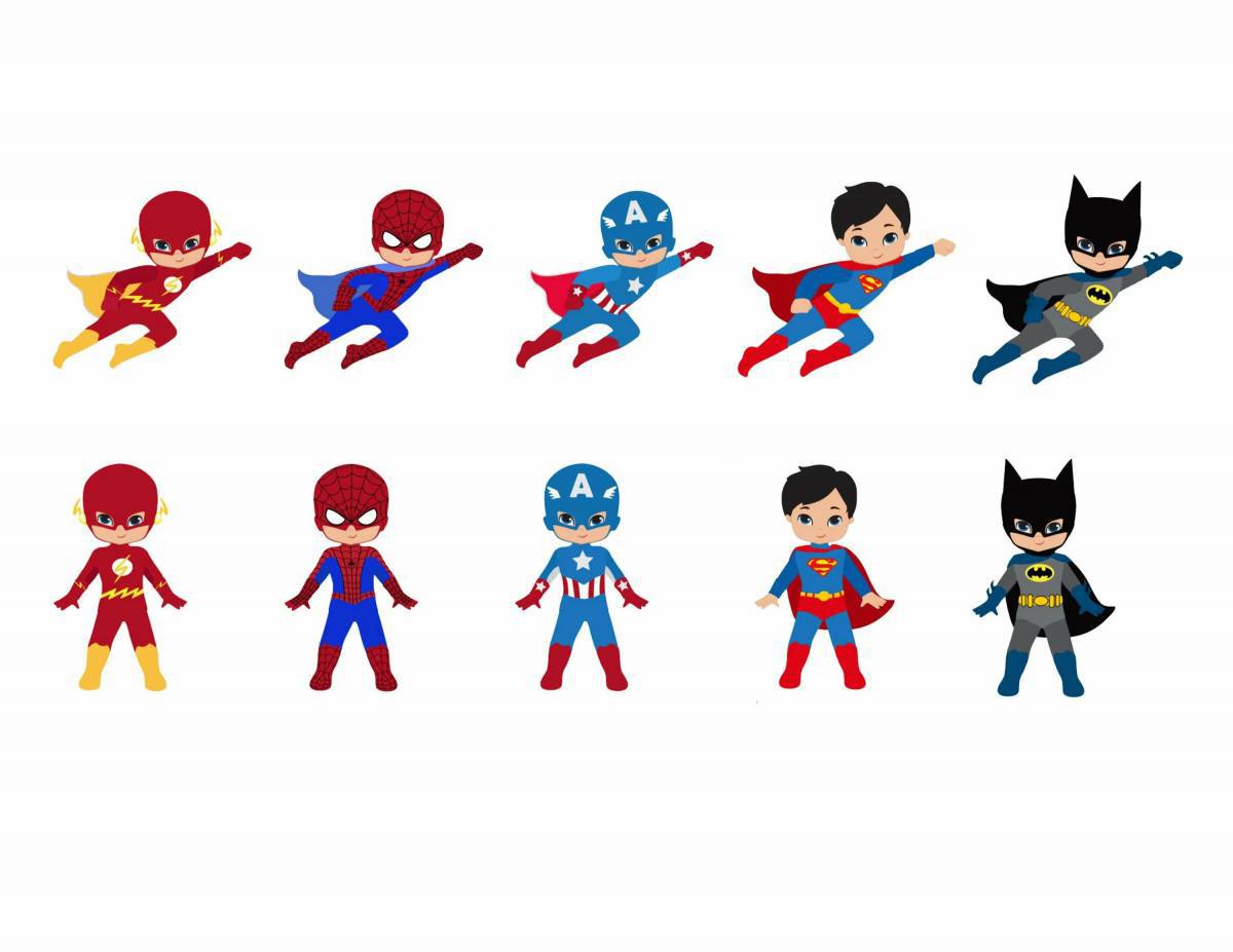 Супергероев для детей 5 6 лет #13