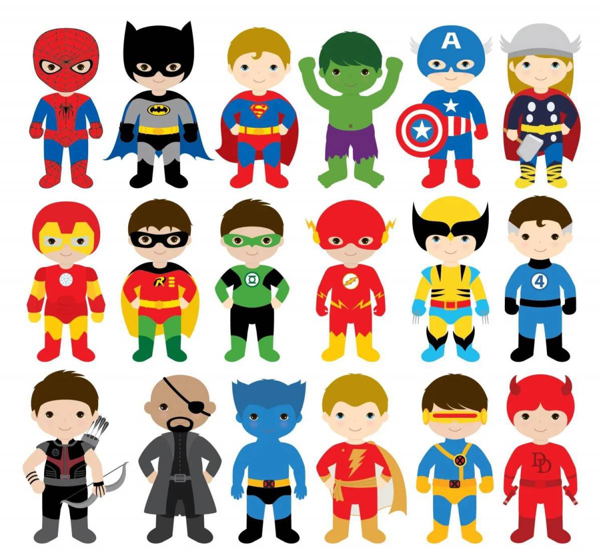 Супергероев для детей 5 6 лет #16